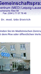 Mobile Screenshot of praxisklinik-lausen.de