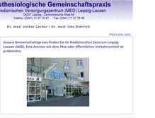 Tablet Screenshot of praxisklinik-lausen.de